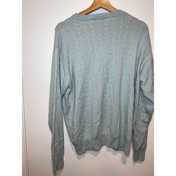 Ilevrieri Cashmere & Silk Cable Knit Sweater Made In Italy  Long Sleeve  Mens SI - Picture 5 of 7